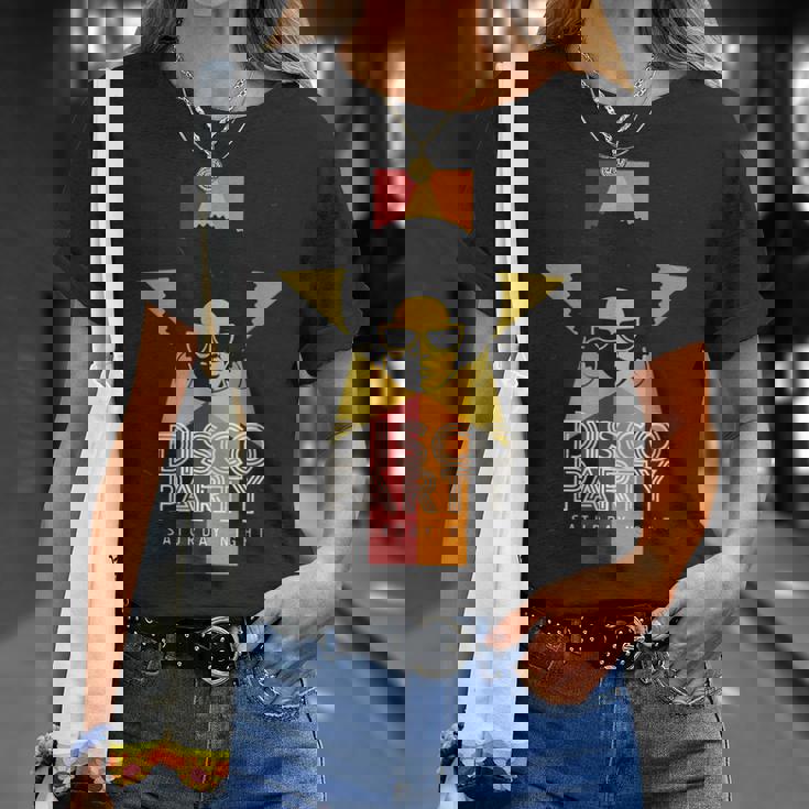 ディスコtシャツ アフロクイーンレトログルービー70年代パーティーギフトtシャツ Tシャツ 彼女への贈り物