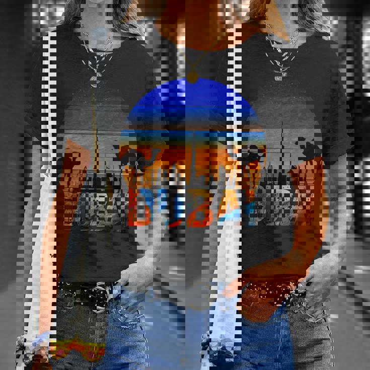 ドバイ ブルジュ ハリファ ヴィンテージ Uae ドバイ アラビア キャメル お土産 長袖tシャツ Tシャツ 彼女への贈り物