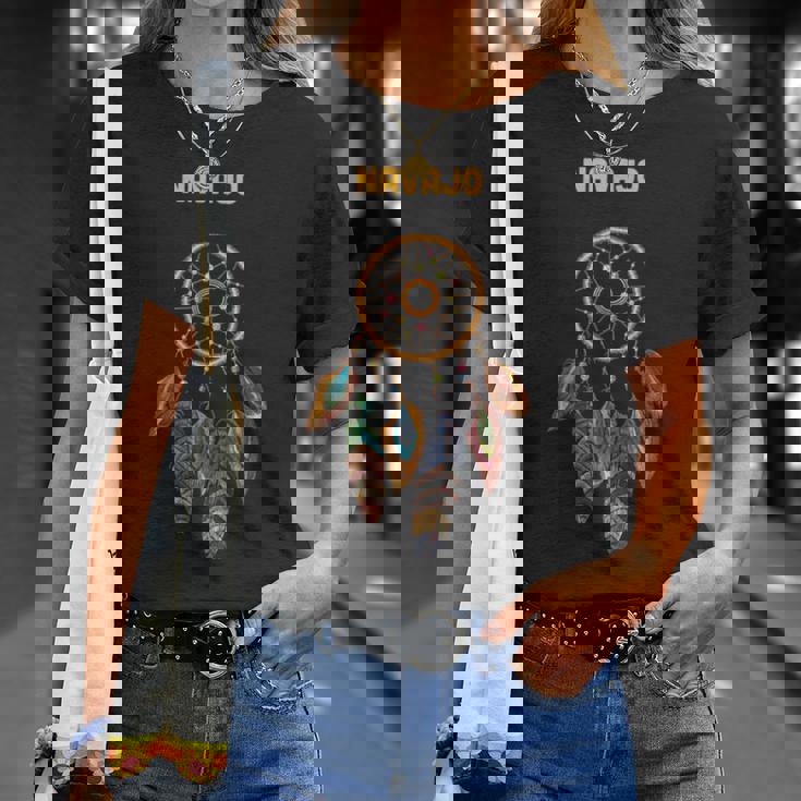 ナバホ族ネイティブアメリカン インディアン レトロ ドリームキャッチャー Tシャツ 彼女への贈り物
