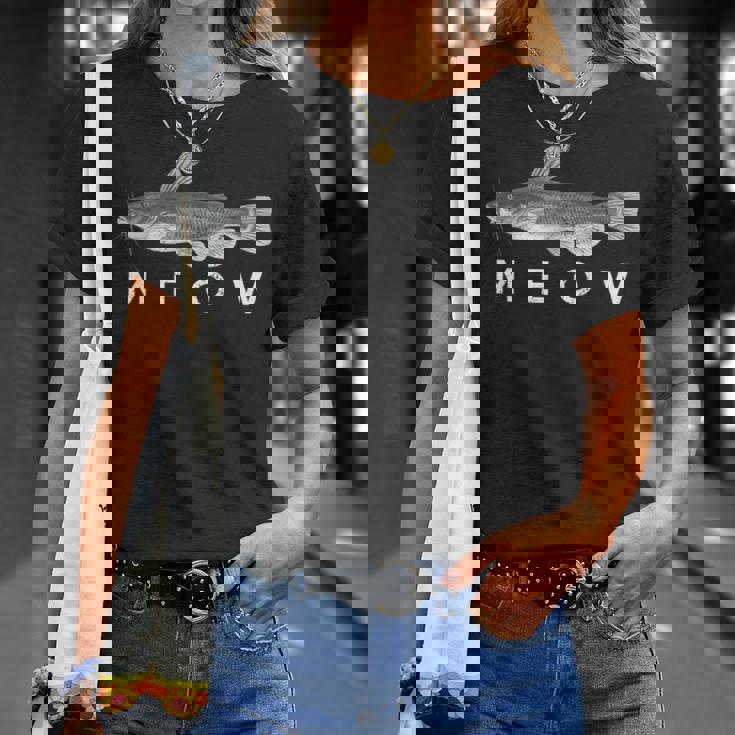 ナマズ シャツ ニャーファニー ナマズ フィッシング フィッシャーマン Tシャツ 彼女への贈り物