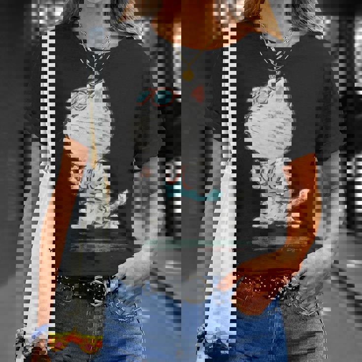 ネコ ねこ ランニング 子猫 ペット おもしろ 動物 ランナー イラスト Tシャツ 彼女への贈り物