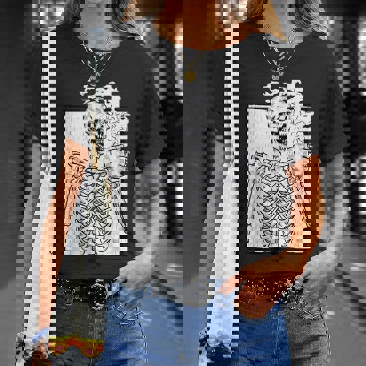 ハロウィーン コーヒー ドリンク スケルトン コーヒースカル Tシャツ 彼女への贈り物