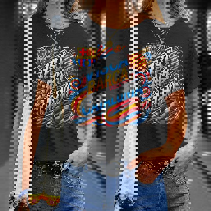 バルセロナ フットボール クラブ スペイン エスパーナ バルセロナ メンズ レディース Tシャツ 彼女への贈り物