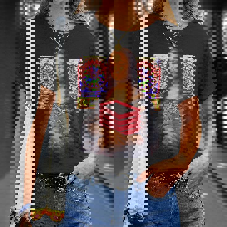 パチンカス 面白いtシャツ モナリザ パチンコ ギャンブル メンズ おもしろ 服 おもしろグッズ ネタ ウケ狙い 長袖tシャツ Tシャツ 彼女への贈り物