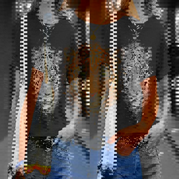 ヒョウ柄シャツ メンズ グラフィック レディース 動物愛好家 美的 Tシャツ 彼女への贈り物