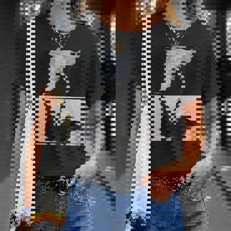 ヒルマ・アフ・クリント作「白鳥」1915年 長袖tシャツ Tシャツ 彼女への贈り物