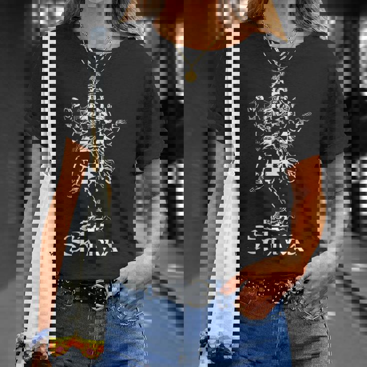 ヒンズー教製品 ヒンズー教のギア ディワーリ祭 神 シヴァ神 Tシャツ 彼女への贈り物