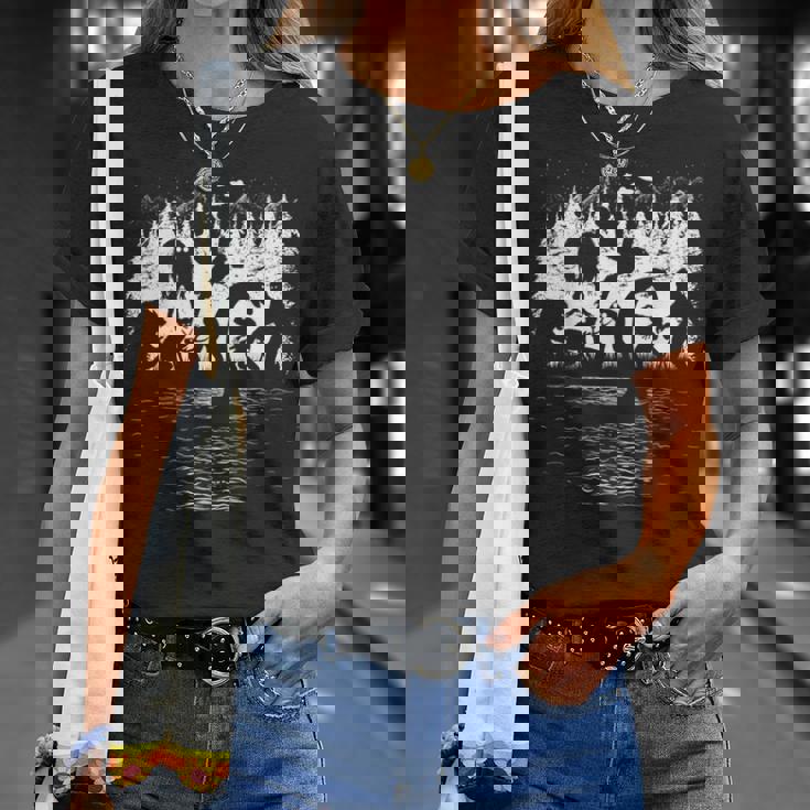 ビッグフット ネス湖 モンスター モスマン エイリアン その他 面白い クリプティッド Tシャツ 彼女への贈り物