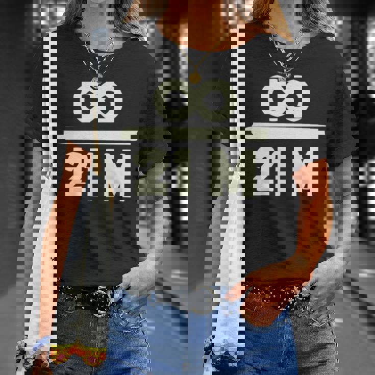 ビットコイン 2100万 マーケットキャップ 暗号通貨愛好家向け 長袖tシャツ Tシャツ 彼女への贈り物