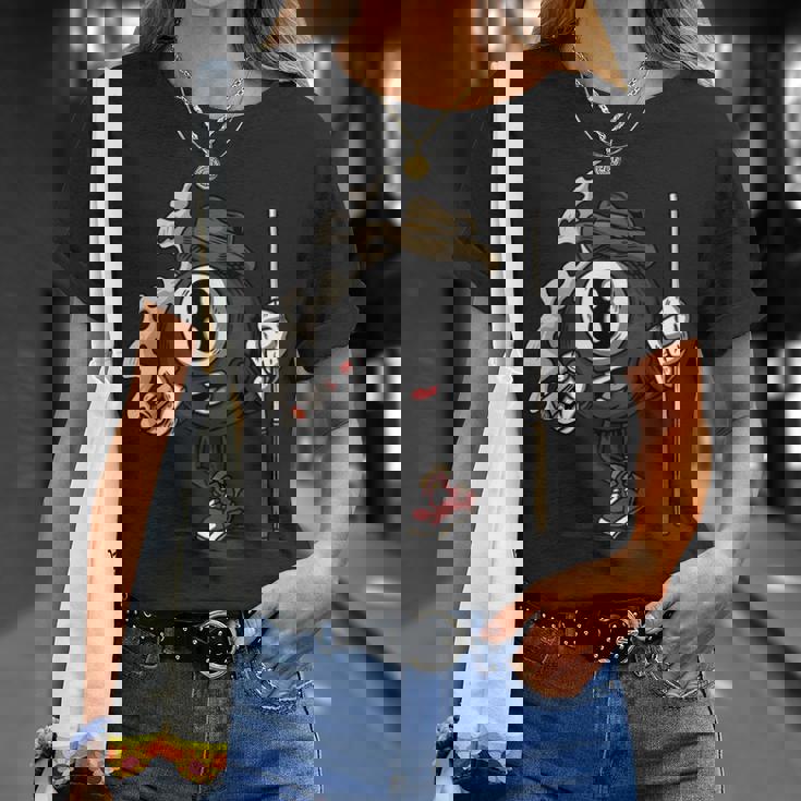 ビリヤードボール 8プールビリヤード Tシャツ 彼女への贈り物