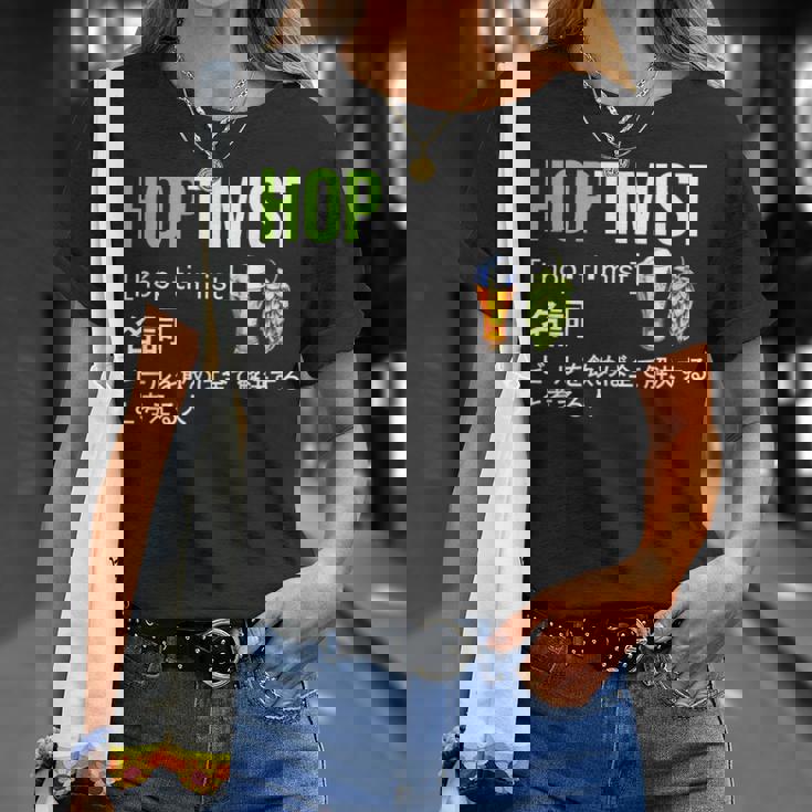 ビール 酒 面白いtシャツ Hoptimist 英語 辞書 飲み おもしろ 飲み会 酒好き メンズ ネタ 服 Tシャツ 彼女への贈り物