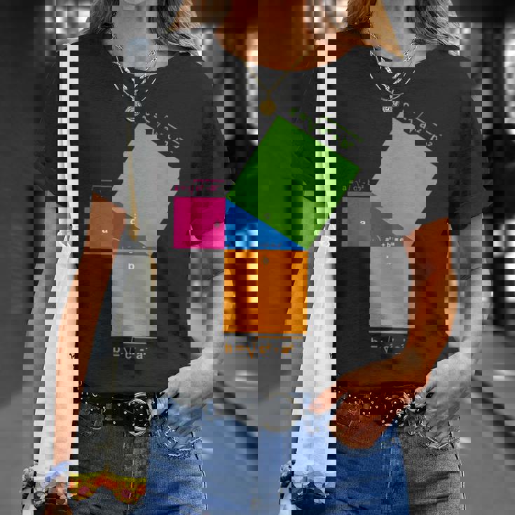 ピタゴラスの定理 教師と生徒のための数学の数式 Tシャツ 彼女への贈り物