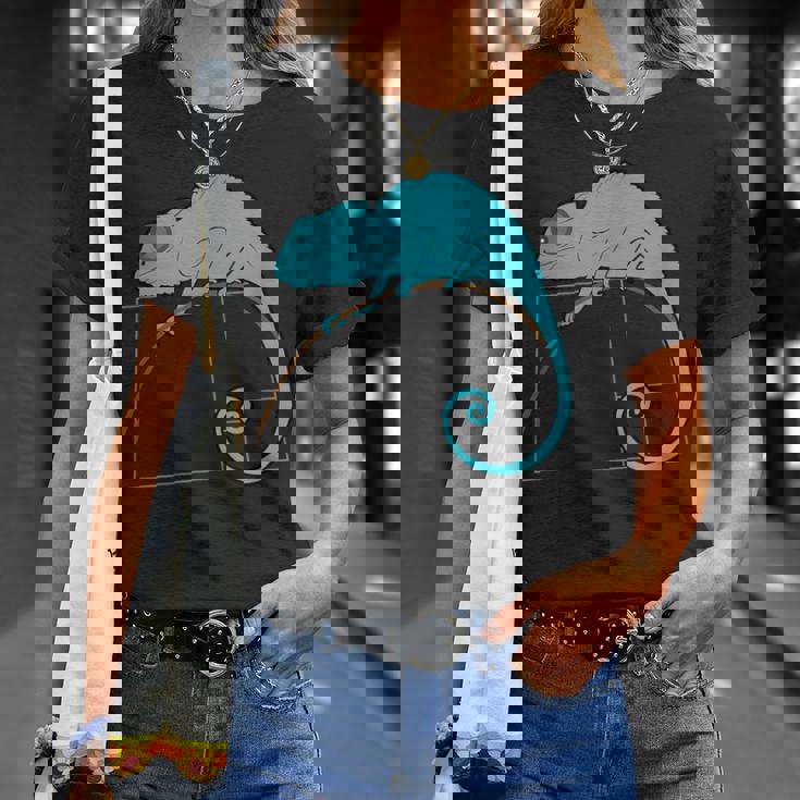 フィボナッチカメレオン黄金比 Tシャツ 彼女への贈り物