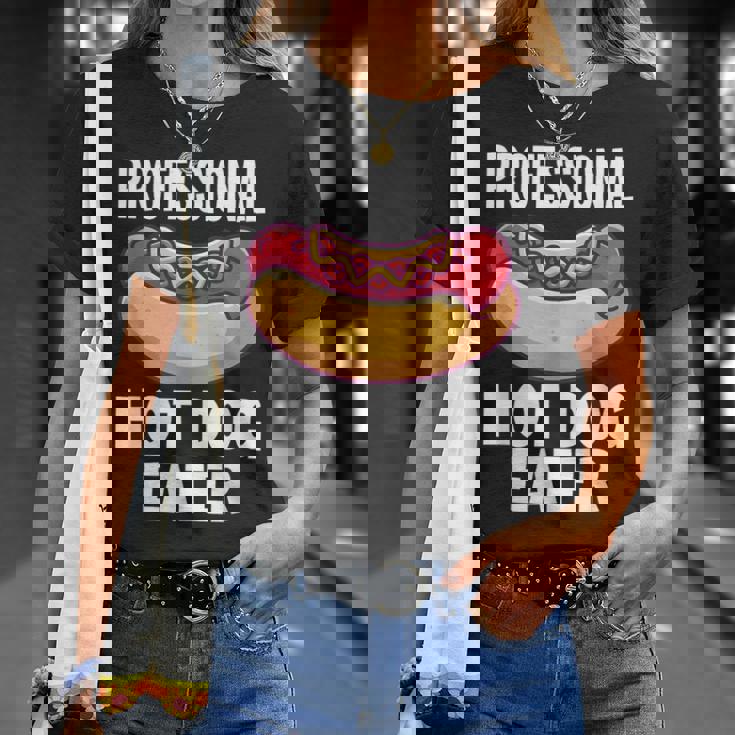 プロフェッショナルホットドッグイーターファニーホットドッグ Tシャツ 彼女への贈り物