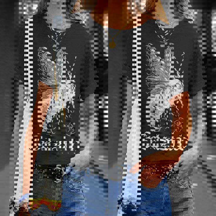 ベルゼブブ フライ 悪魔 ゴシック マジック 異教 ウィッカン 悪魔 Wt Tシャツ 彼女への贈り物