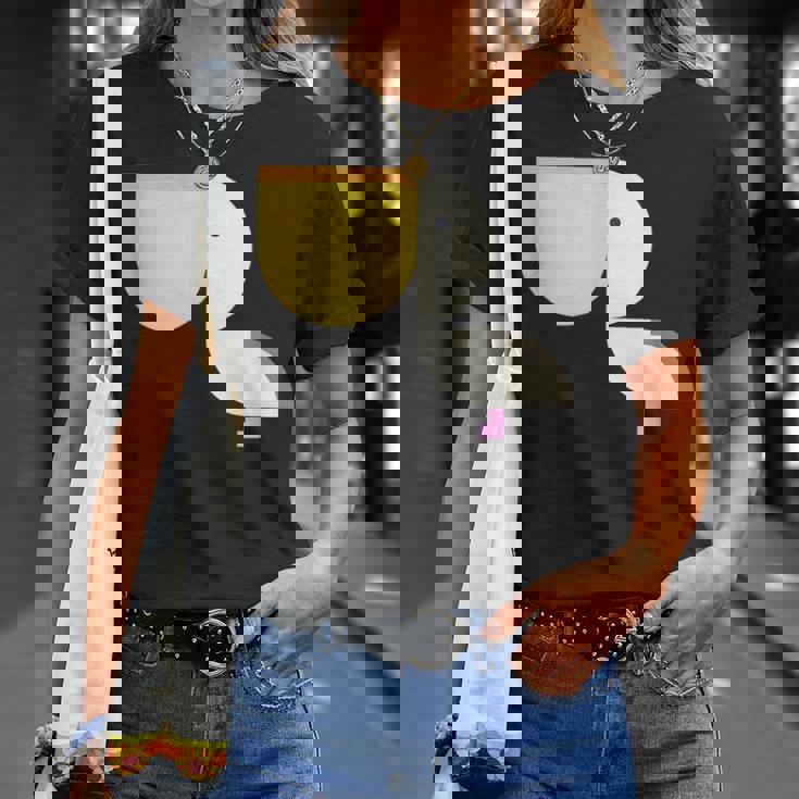 ペリカン アニマル イラスト ミニマル 図案 シンプル ユニセックス ギフト Tシャツ 彼女への贈り物