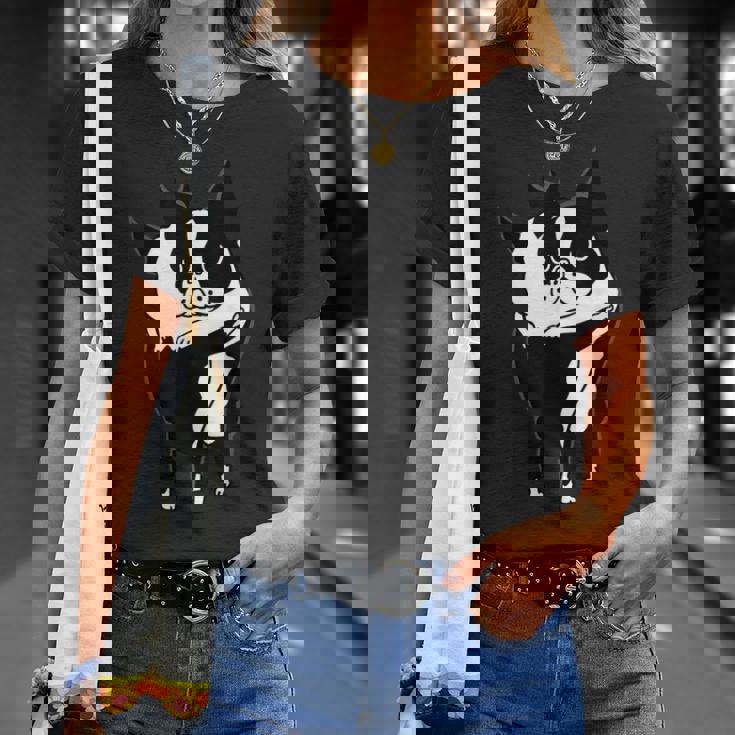 ボストンテリアハグ Tシャツ 彼女への贈り物