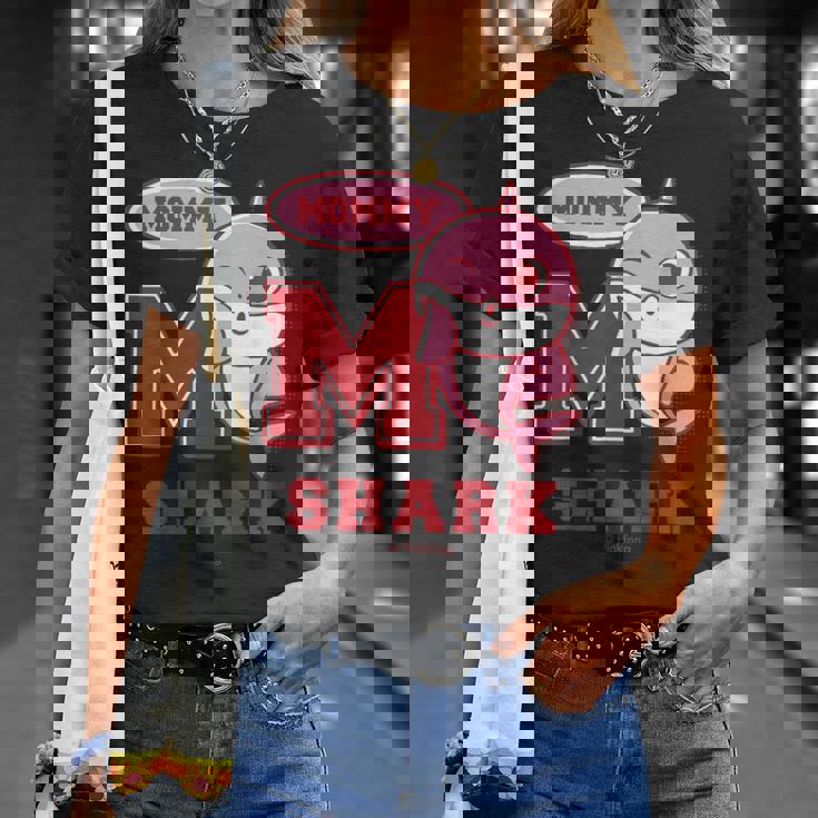 ママシャーク・レトロ・ベイシャーク・サメなかぞく・プレゼント・キッズ・メンズ・ウーマンズ Tシャツ 彼女への贈り物
