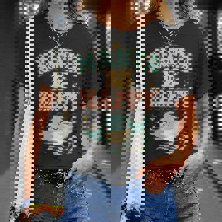 マンタ・ビ・ハッピー Tシャツ 彼女への贈り物