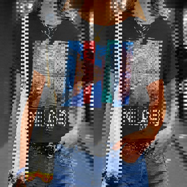 ミラノ シャツ レディース メンズ ミラノ イタリア お土産 ギフト Tシャツ 彼女への贈り物