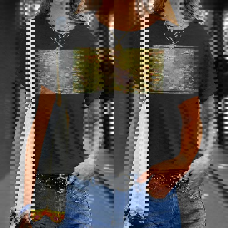 モネの睡蓮 Tシャツ 彼女への贈り物