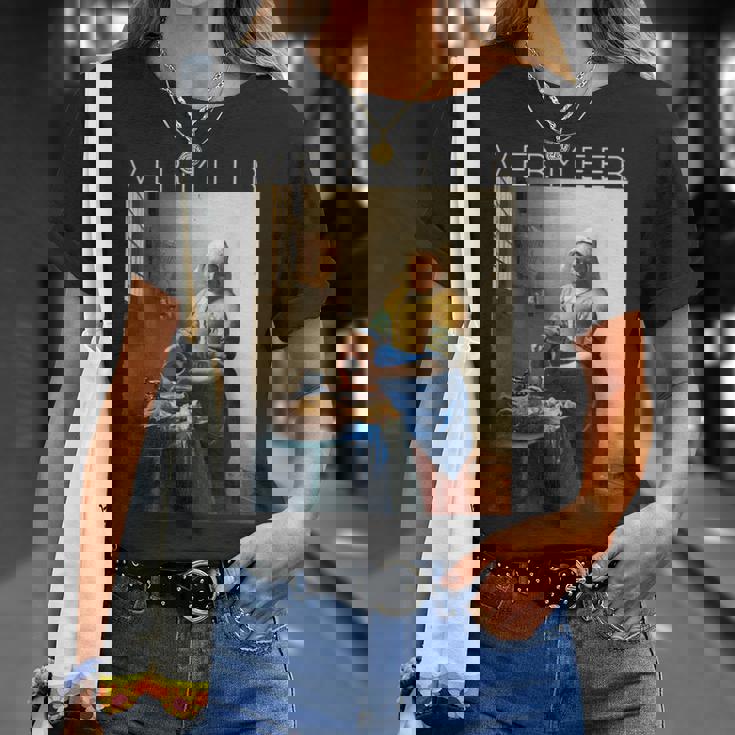 ヨハネス・フェルメール 芸術家のための芸術 ミルクメイド Tシャツ 彼女への贈り物