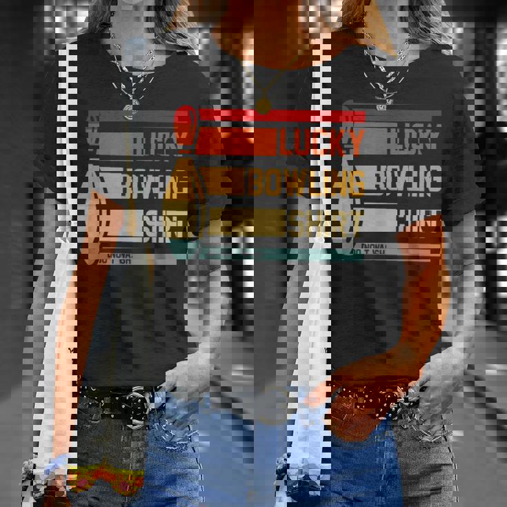 ラッキーボーリングシャツ おもしろボーリングトーナメントボウラーヴィンテージ Tシャツ 彼女への贈り物