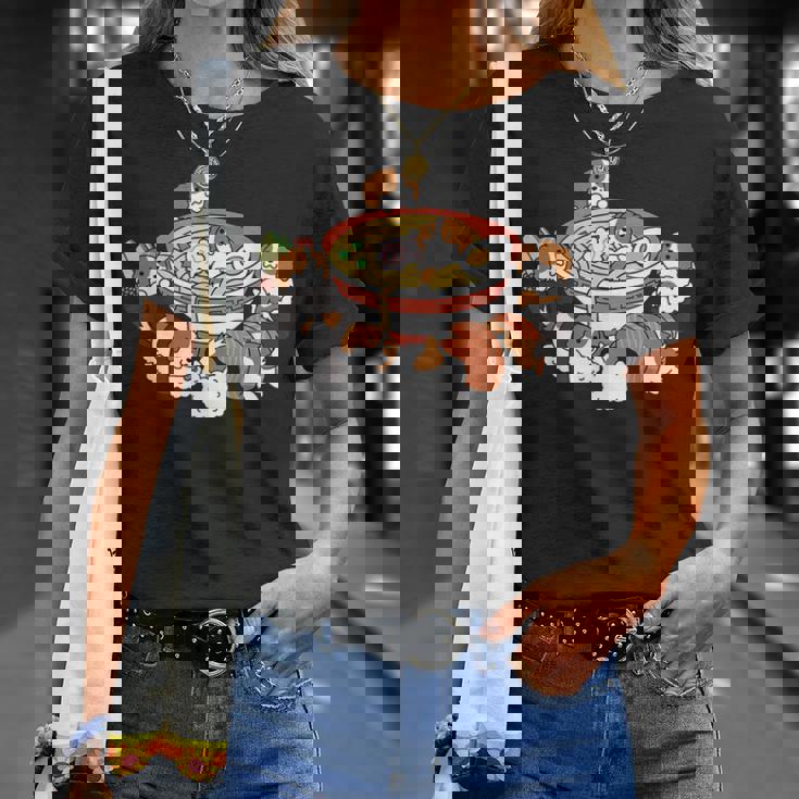 ラーメン寿司キャバリア・キング・チャールズ・スパニエル犬 Tシャツ 彼女への贈り物