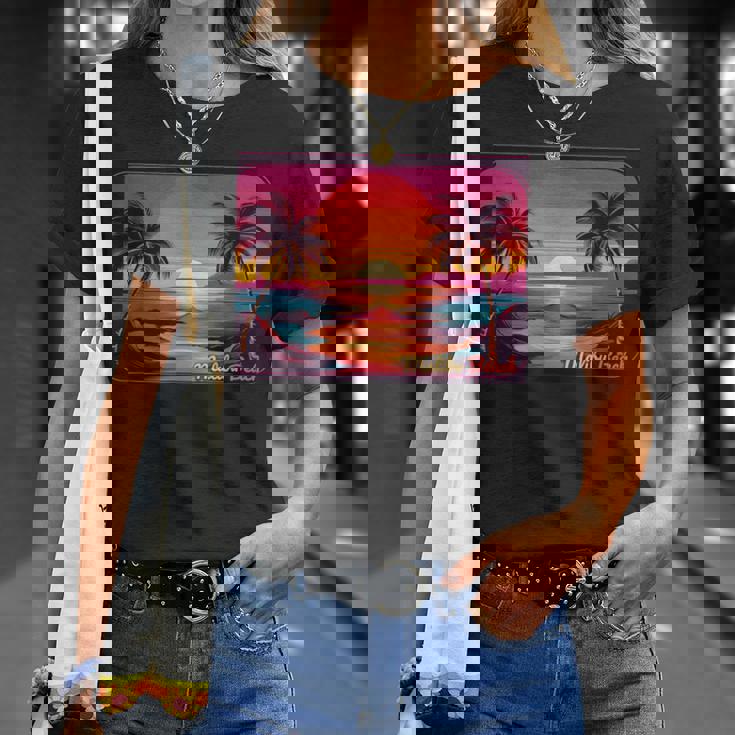 レトロ サンセット マリブビーチ Tシャツ 彼女への贈り物