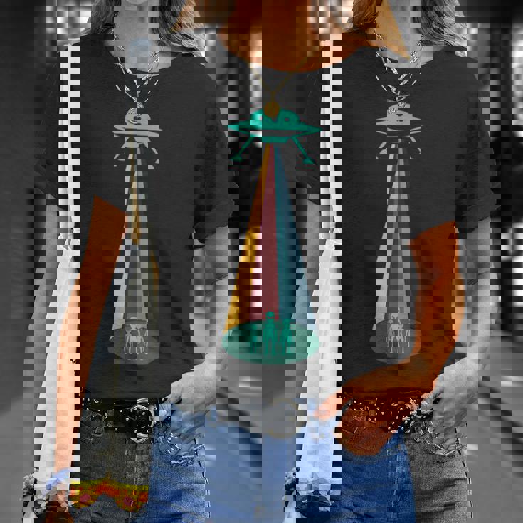 レトロ 宇宙人 宇宙船 Ufo Tシャツ 彼女への贈り物