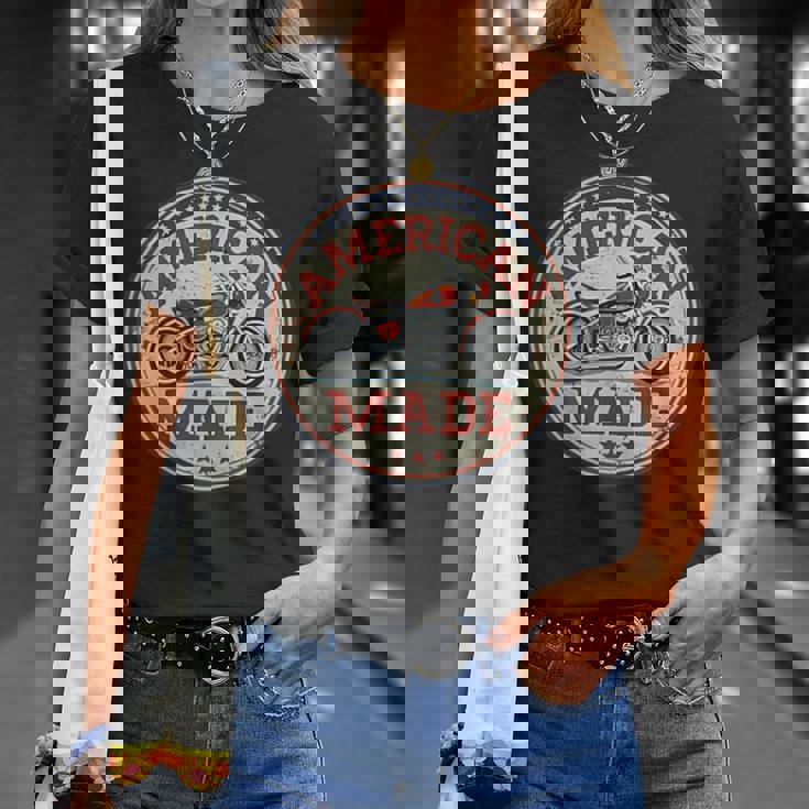 レトロヴィンテージガソリンスタンド アメリカ製 モーターバイクガレージ Tシャツ 彼女への贈り物