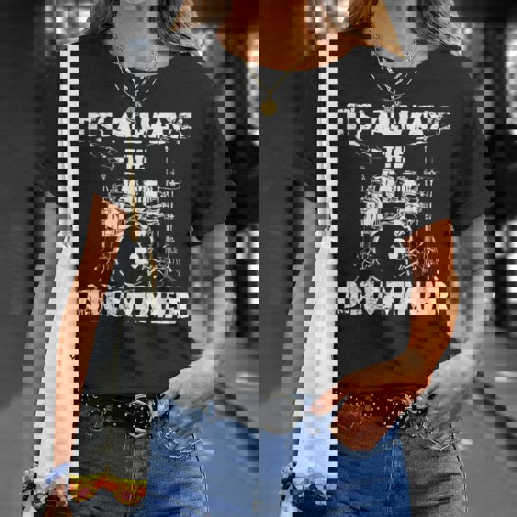 ロックミュージックドラマー Tシャツ 彼女への贈り物