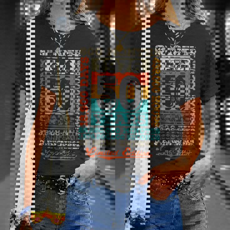 ヴィンテージ 1976 ギフト 男性 女性 長寿祝い 1976年生まれ 五十路祝い ユニークな誕生日プレゼント Tシャツ 彼女への贈り物