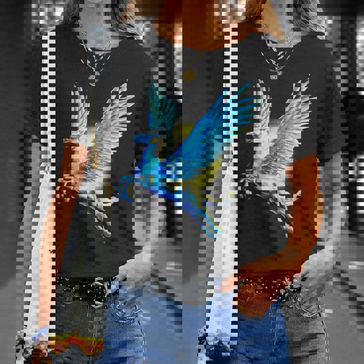 ヴィンテージ ペガサス 神話 ギリシャ空飛ぶ馬 神話 Tシャツ 彼女への贈り物