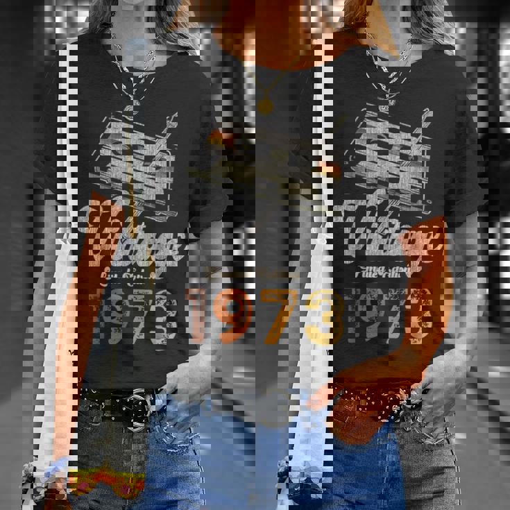 ヴィンテージ1973 カセット・ペンシル 53歳の誕生日 Tシャツ 彼女への贈り物