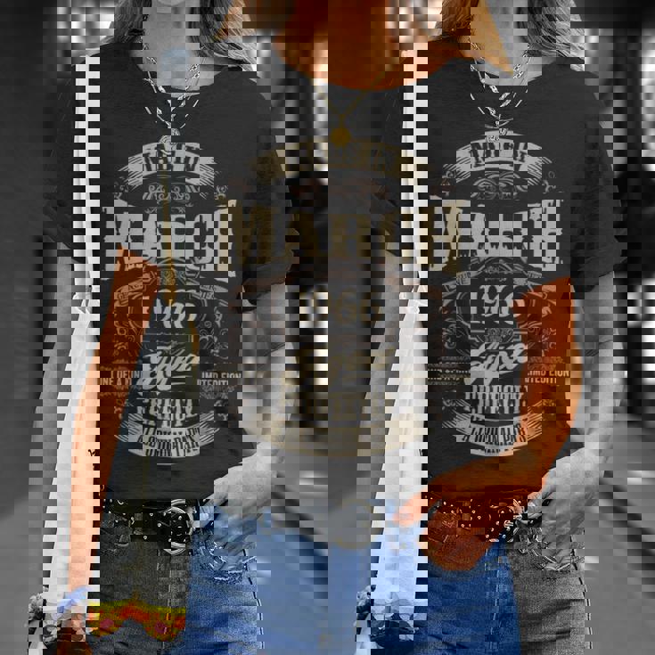 ヴィンテージ還暦伝説 1966年3月 60歳の贈り物 Tシャツ 彼女への贈り物