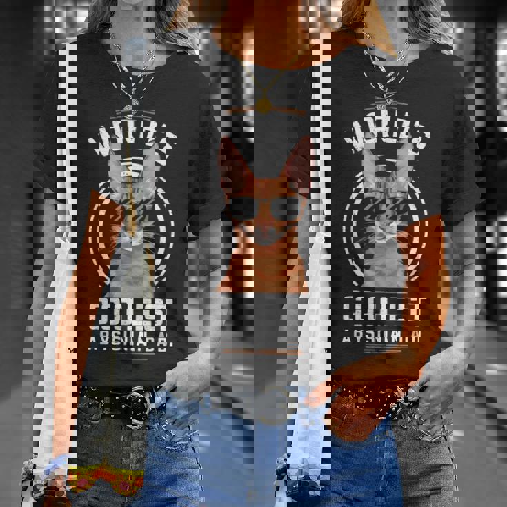 世界で最もクールなアビシニアンパパ Tシャツ 彼女への贈り物