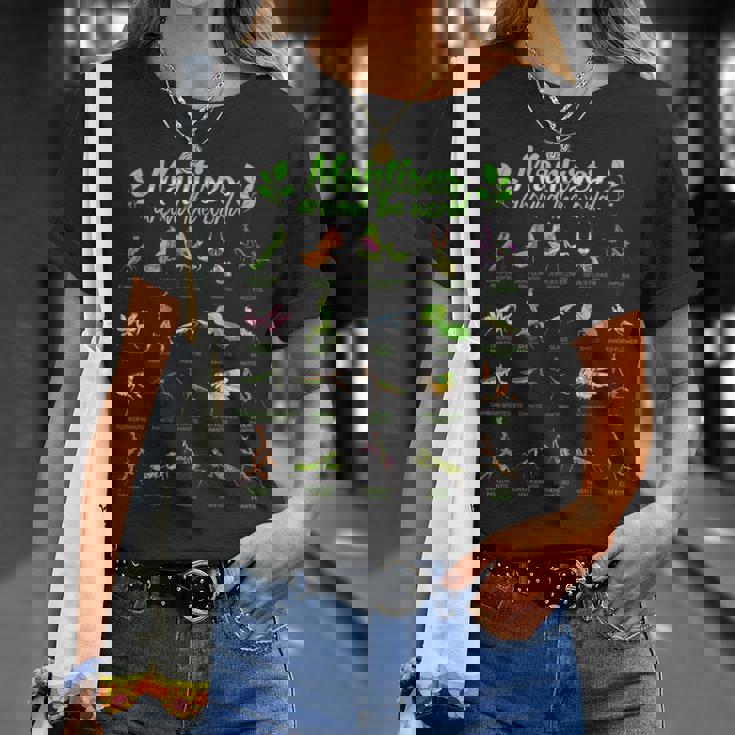 世界のカマキリ カマキリ Tシャツ 彼女への贈り物