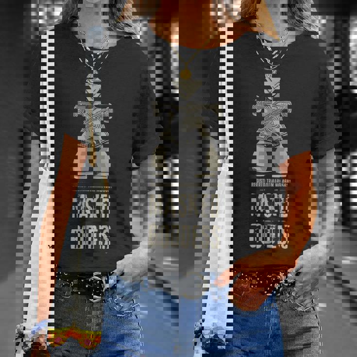 仮面の女神 機動戦士みたいな土偶 縄文 土偶 はにわ 考古学 茅野市 国宝土偶 Tシャツ 彼女への贈り物