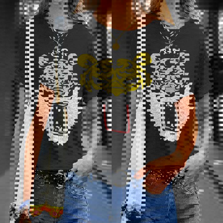 和風タイガーフェイス – ゆるかわ虎デザイン Tシャツ 彼女への贈り物