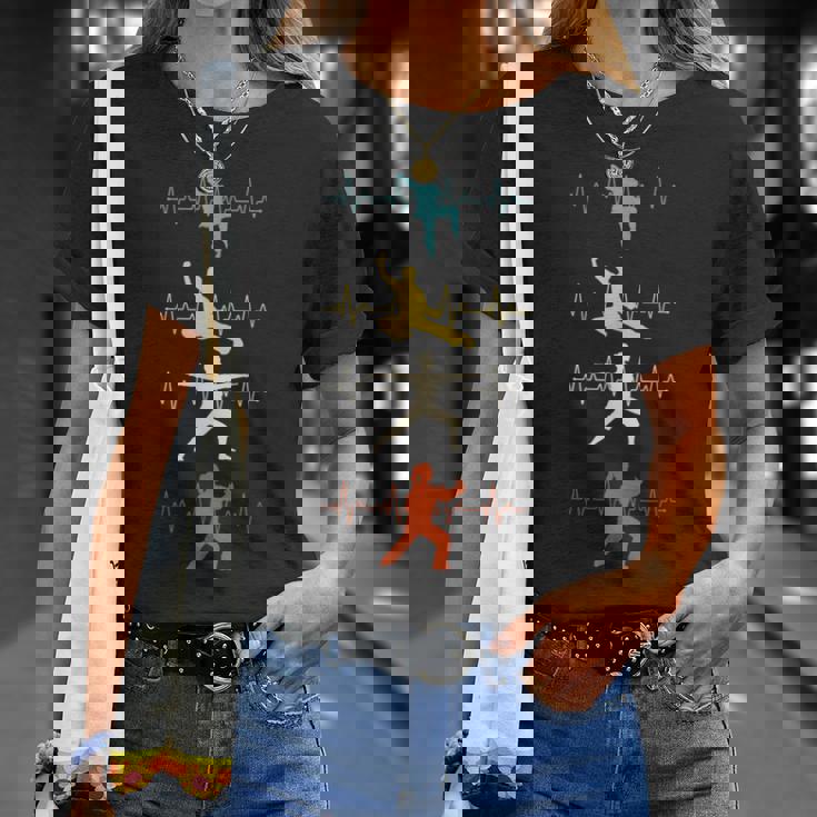 太極拳 マーシャルアート シャドウボクシング ハートビート Tシャツ 彼女への贈り物