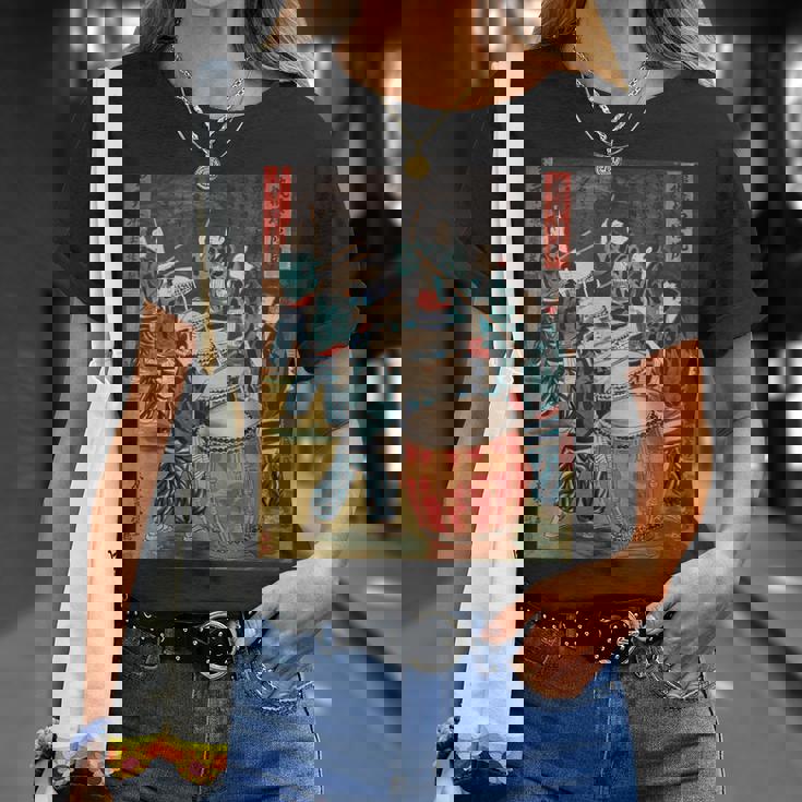 太鼓 太鼓 日本文化 日本 太鼓 音楽 楽器 Tシャツ 彼女への贈り物