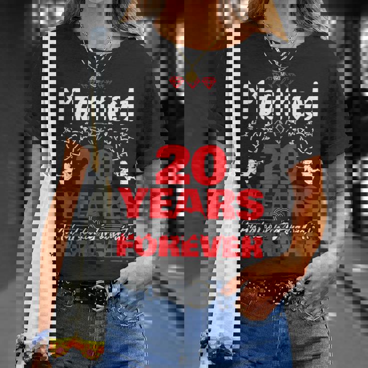 夫、妻へのギフト 結婚20年前 結婚記念日 Tシャツ 彼女への贈り物