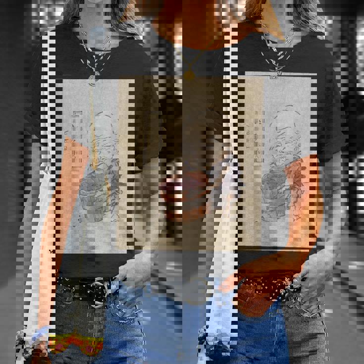 小豆洗い【日本の妖怪シリーズ】 Tシャツ 彼女への贈り物