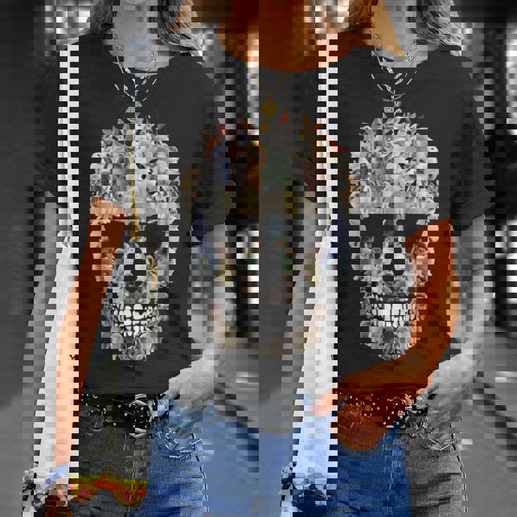 怖い スカル バニー ウサギ ホラー ハロウィン Tシャツ 彼女への贈り物