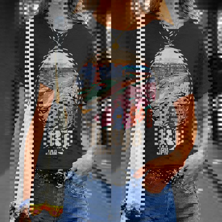 東京 日本 新幹線 さくら 富士山 漢字 お土産 Tシャツ 彼女への贈り物