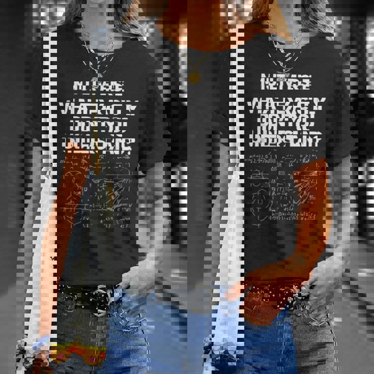 次元移動未来量子力学マルチバース Tシャツ 彼女への贈り物