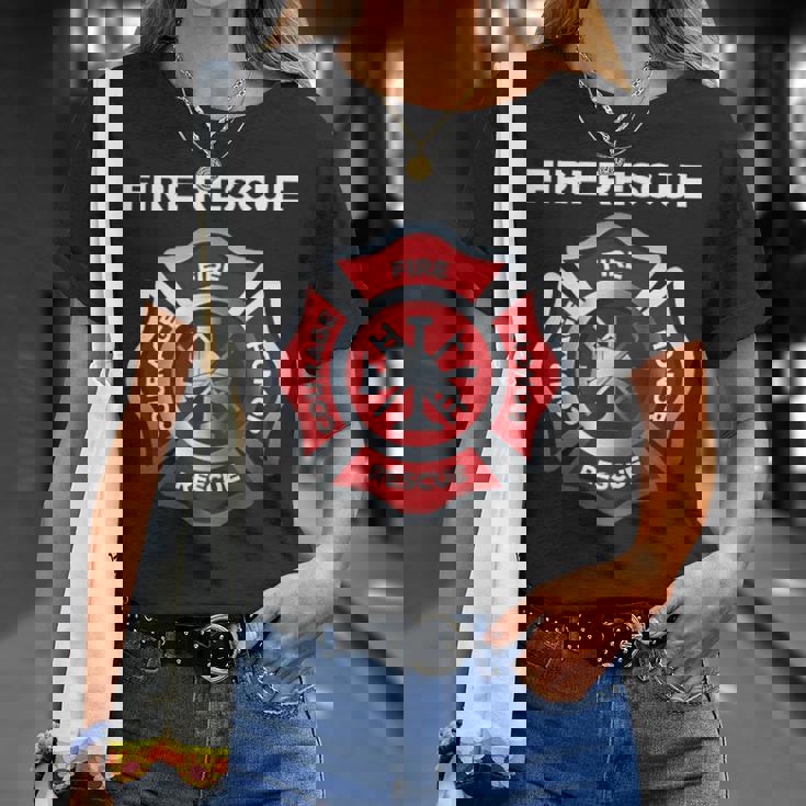 消防士 Ems 消防救助 Tシャツ 彼女への贈り物