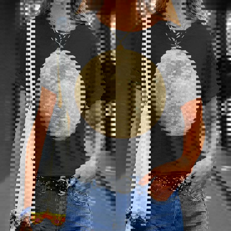 満月 夜空 月 Tシャツ 彼女への贈り物