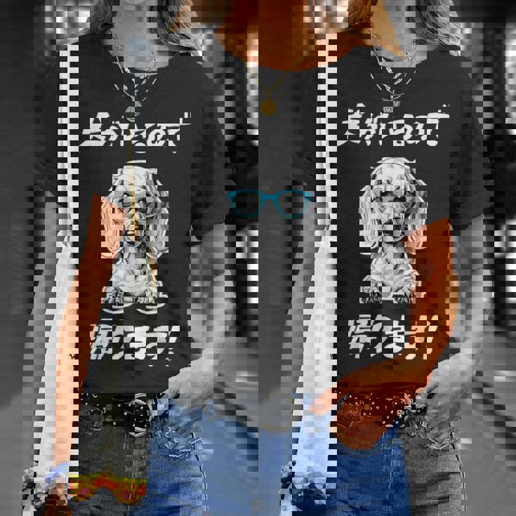 犬がいるので帰る ダックスフンド グッズ 犬好き おもしろ 面白い ネタ 笑える Tシャツ 彼女への贈り物